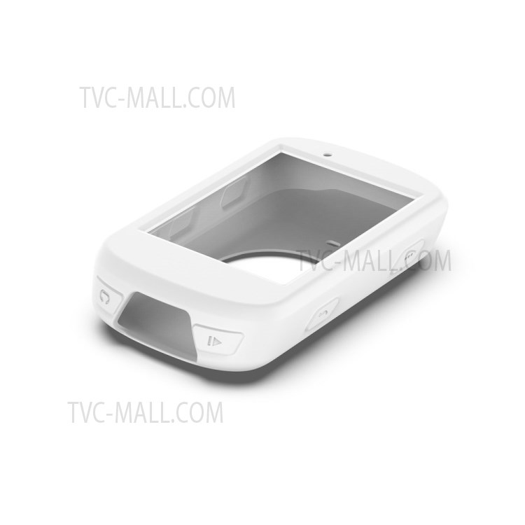 Mini Elastic Skin Soft Silicone Case Solid Fashion Screen Protector Scratch Resistant Bike Computer Case for Garmin Edge 530 - White-3