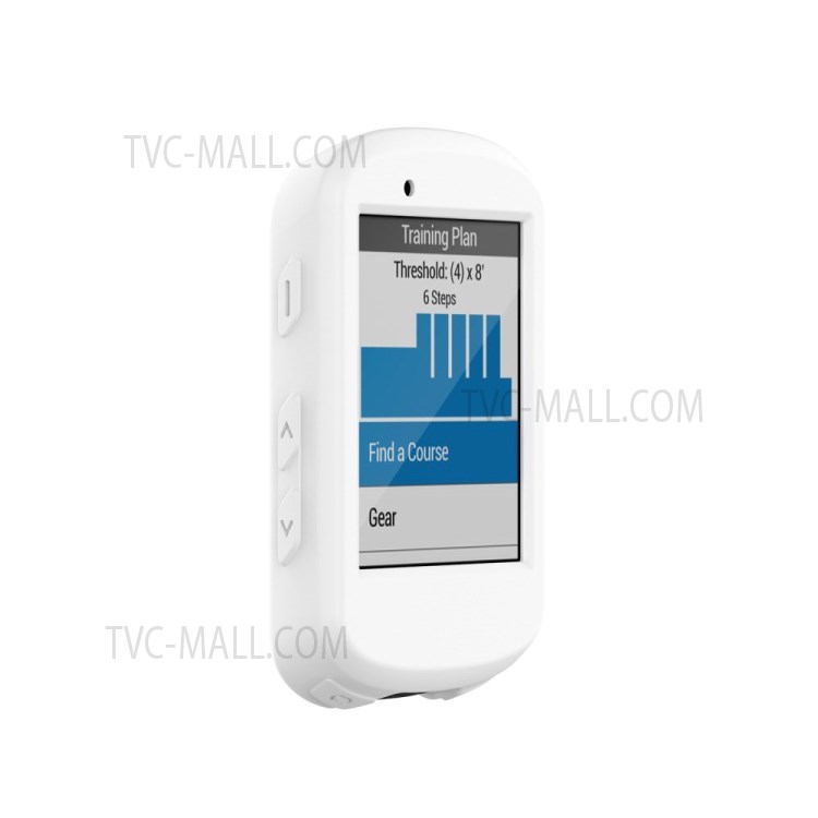 Mini Elastic Skin Soft Silicone Case Solid Fashion Screen Protector Scratch Resistant Bike Computer Case for Garmin Edge 530 - White-5