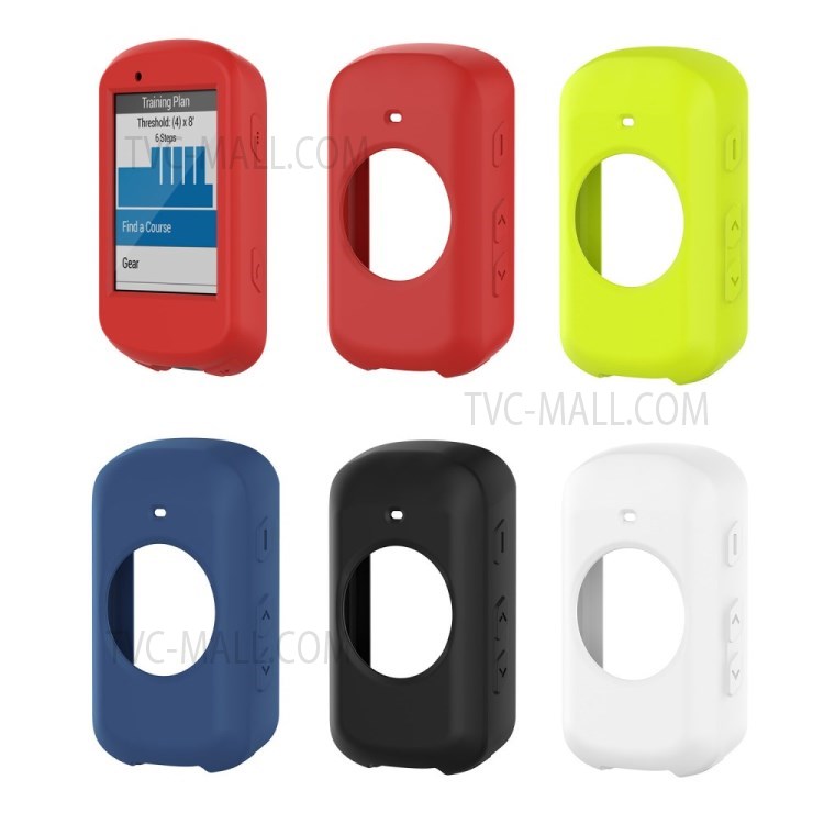 Mini Elastic Skin Soft Silicone Case Solid Fashion Screen Protector Scratch Resistant Bike Computer Case for Garmin Edge 530 - White-7