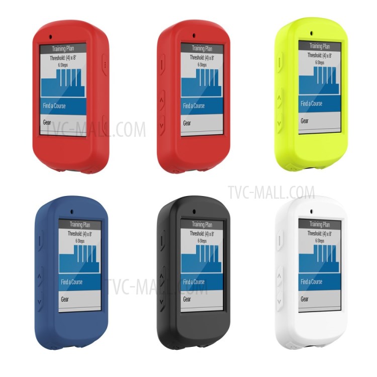 Mini Elastic Skin Soft Silicone Case Solid Fashion Screen Protector Scratch Resistant Bike Computer Case for Garmin Edge 530 - White-8