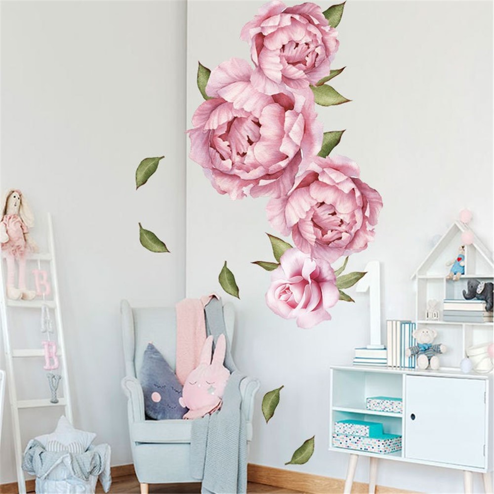 FANXI Peony Series Milk Tea Shop Bakery Classroom Dormitory Decoration Stickers-2
