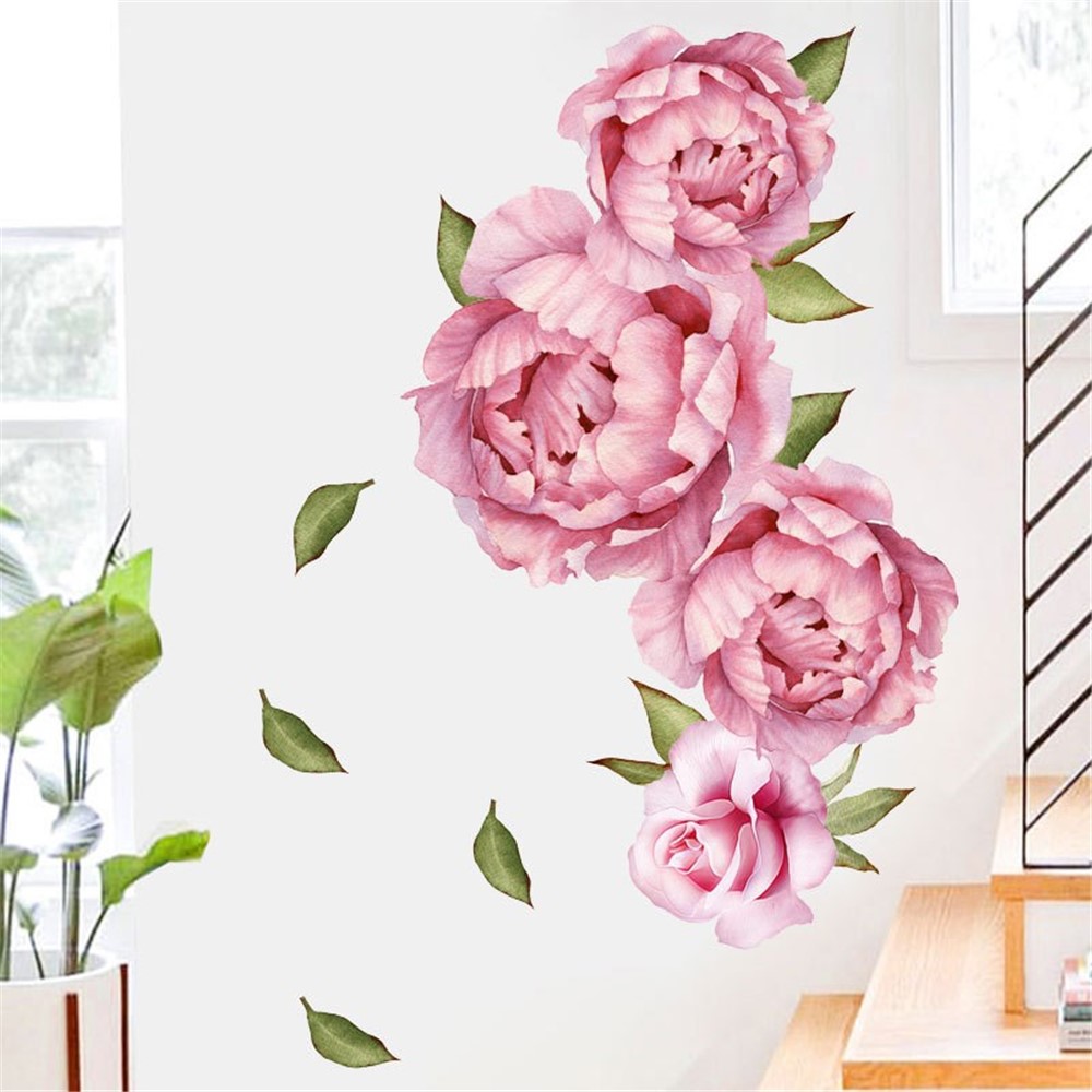 FANXI Peony Series Milk Tea Shop Bakery Classroom Dormitory Decoration Stickers-4