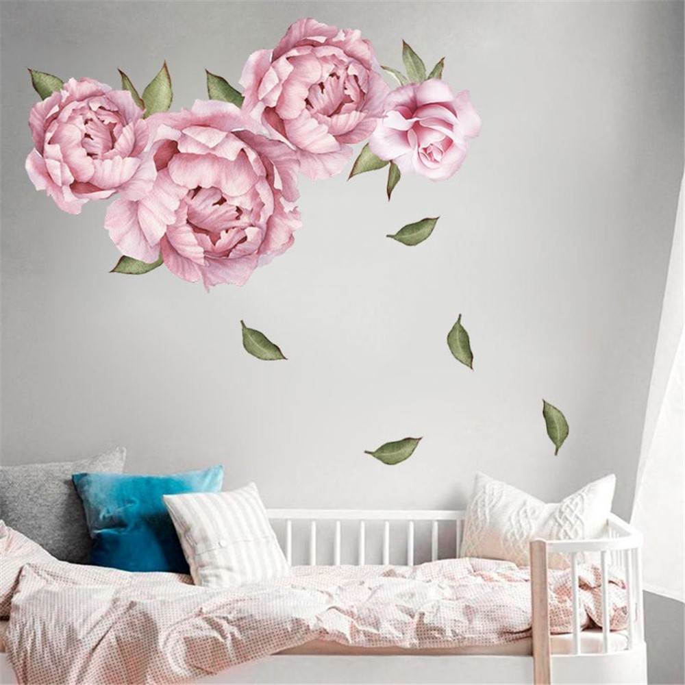 FANXI Peony Series Milk Tea Shop Bakery Classroom Dormitory Decoration Stickers-5