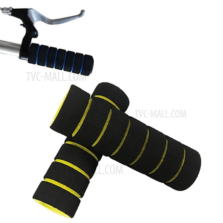 1 Pair Bike Sponge Mountain Fixed Gear Bike Cycling Equipment Handlebars - Yellow-1