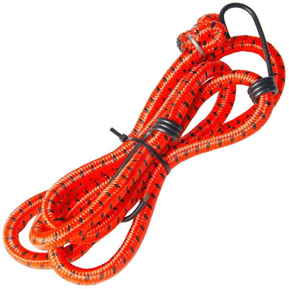 8mm*1.4m Elastic Rubber Luggage Rope Strap - Red-1