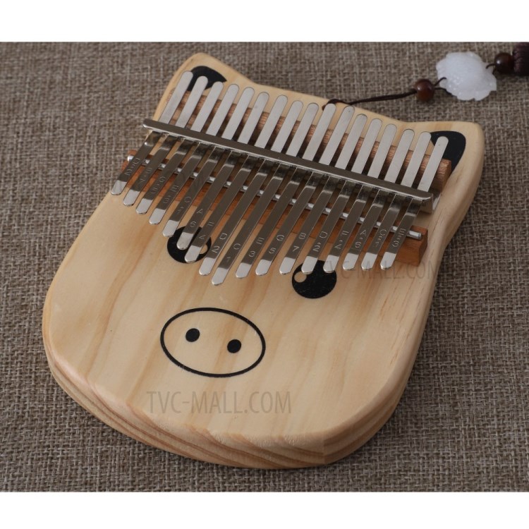 17-key Cartoon Pig Kalimba Finger Mbira Music Instrument-11
