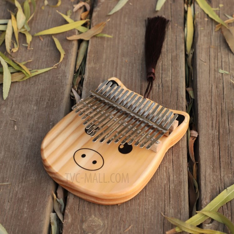 17-key Cartoon Pig Kalimba Finger Mbira Music Instrument-5