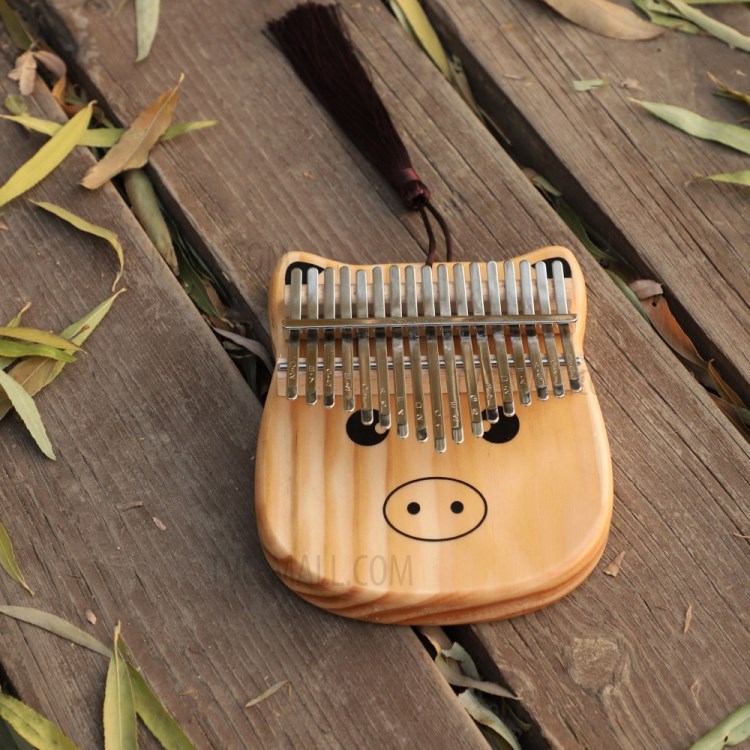 17-key Cartoon Pig Kalimba Finger Mbira Music Instrument-6