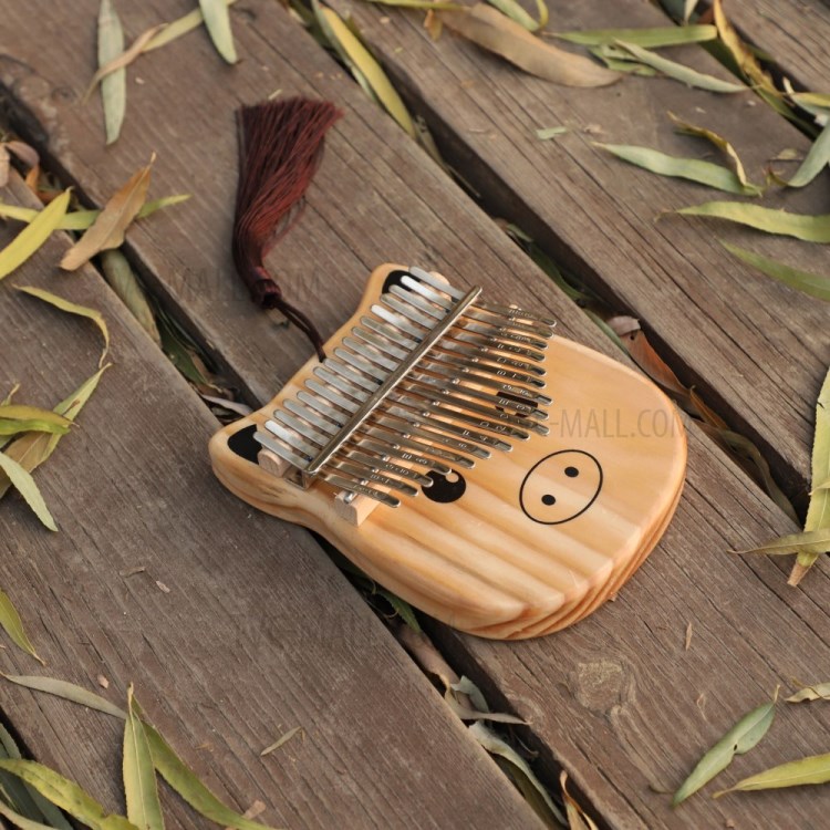 17-key Cartoon Pig Kalimba Finger Mbira Music Instrument-7