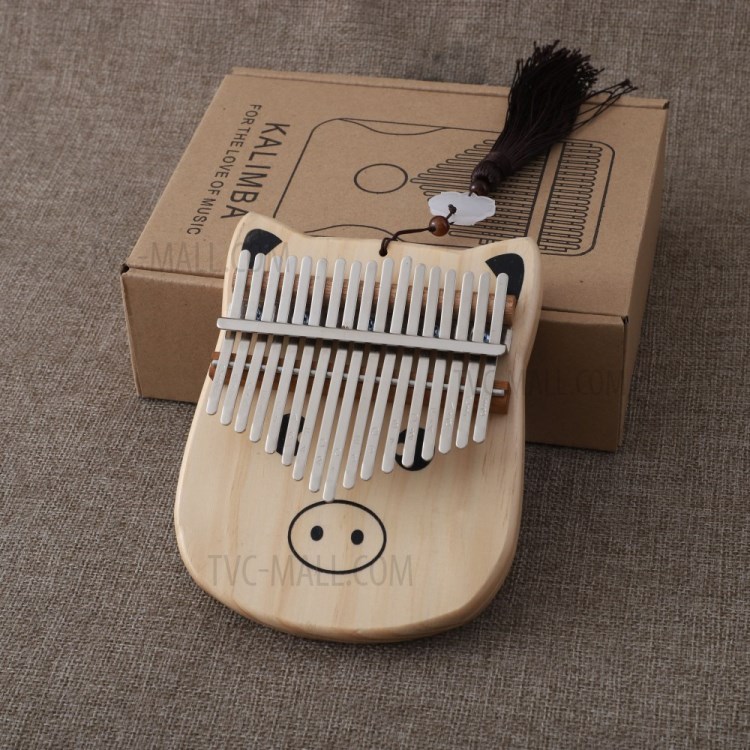 17-key Cartoon Pig Kalimba Finger Mbira Music Instrument-8