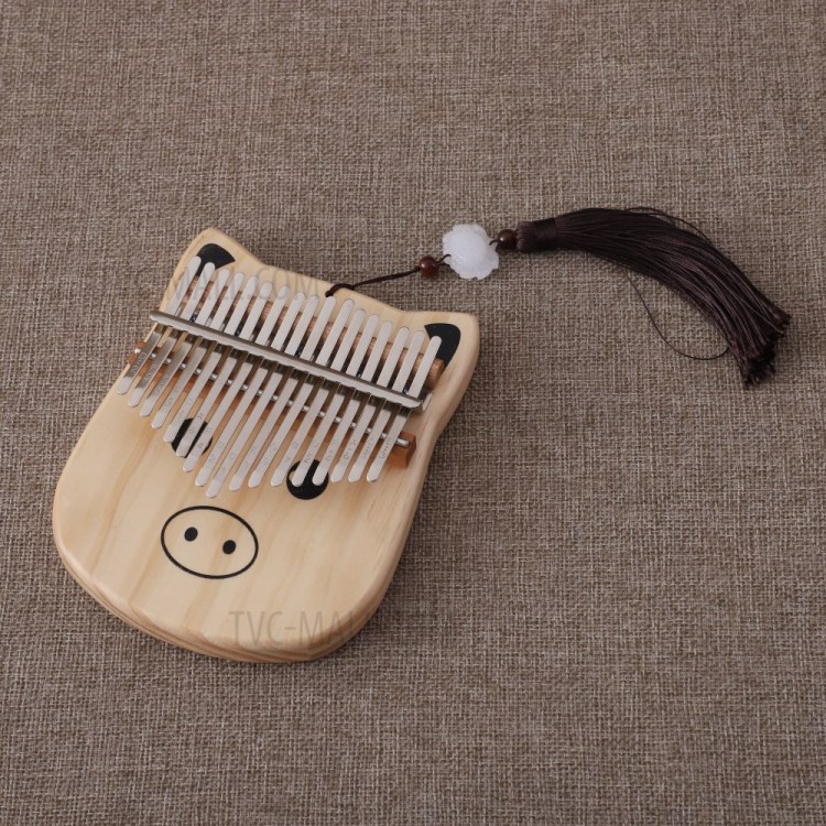 17-key Cartoon Pig Kalimba Finger Mbira Music Instrument-9