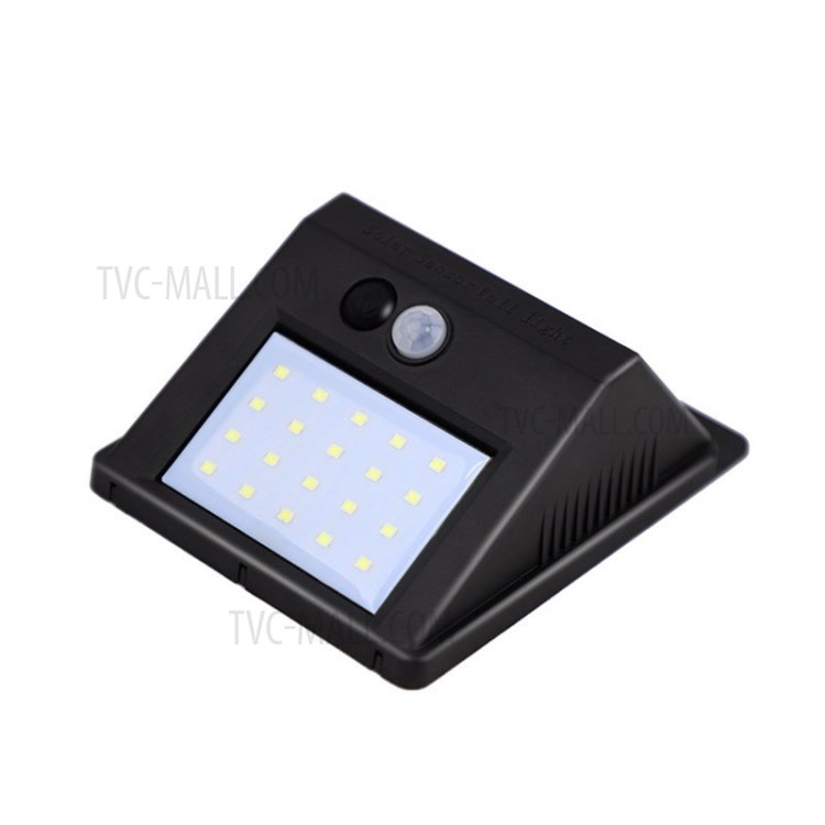 4 Pcs/Set 20-LED Solar Lamp Human Body Induction Outdoor Garden Wall Light - White Light-5