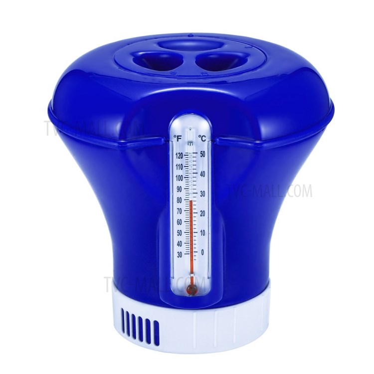 8-inch Automatic Medicine Dispenser Floating Medicine Box with Thermometer Swimming Pool Disinfection-1