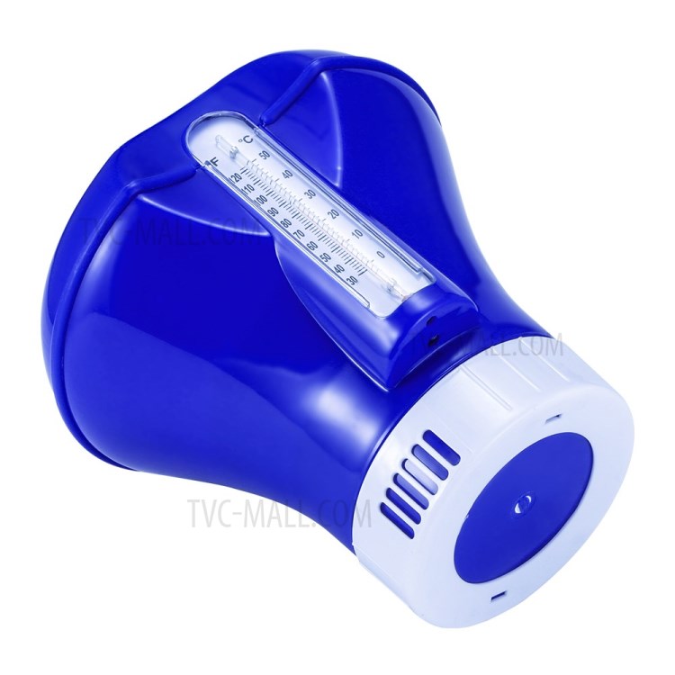 8-inch Automatic Medicine Dispenser Floating Medicine Box with Thermometer Swimming Pool Disinfection-8