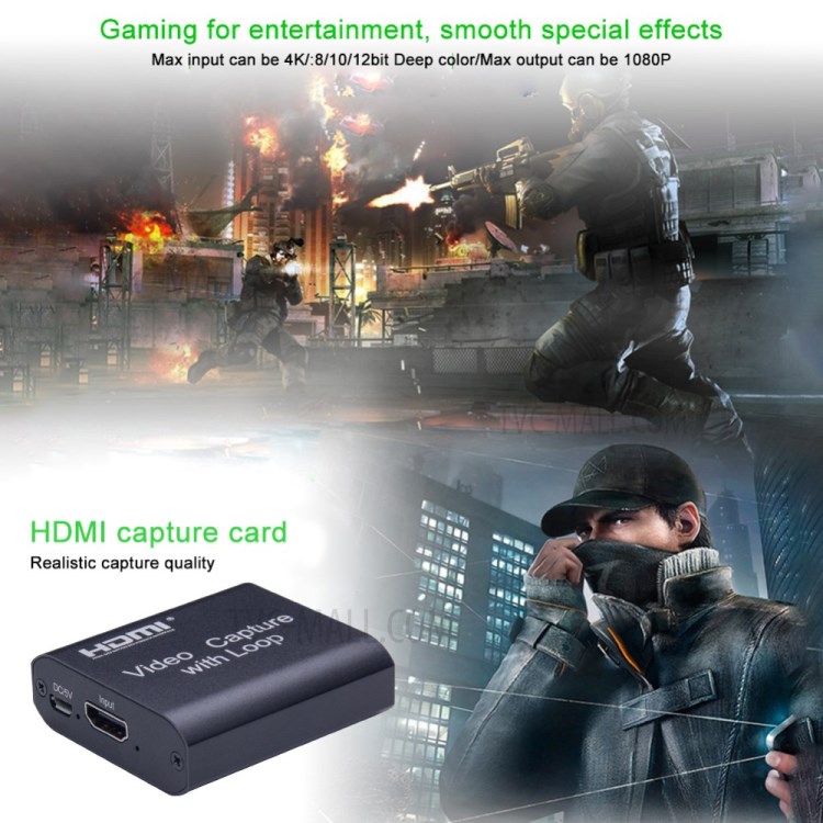 4K HD HDMI Para USB3.0 Caixa Unidade Aquisição Livre Cartão De Aquisição HDMI-2