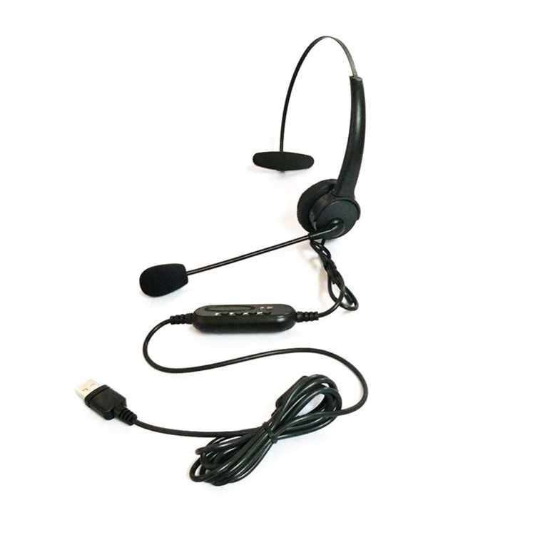 Casque D'ordinateur 102U USB Avec le Casque de Service Client Microphone