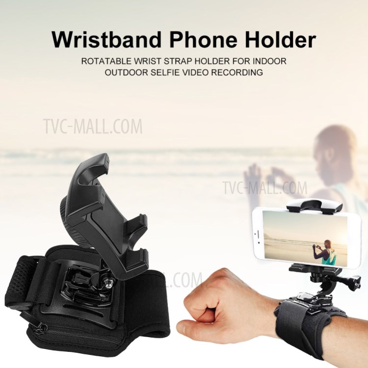 Suporte Do Telefone Pulseira Suporte De Correia De Pulso Rotativo Para Fotografar Selfie Vídeo Ao Vivo-4