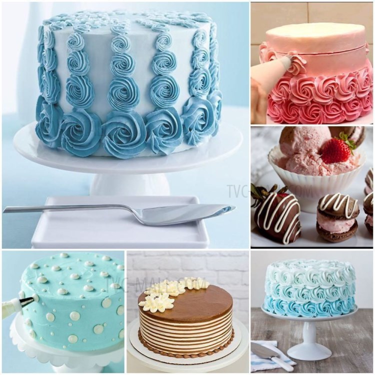 42 Pcs/Set Cake TPU Cream Scraper Bag Nozzle-5