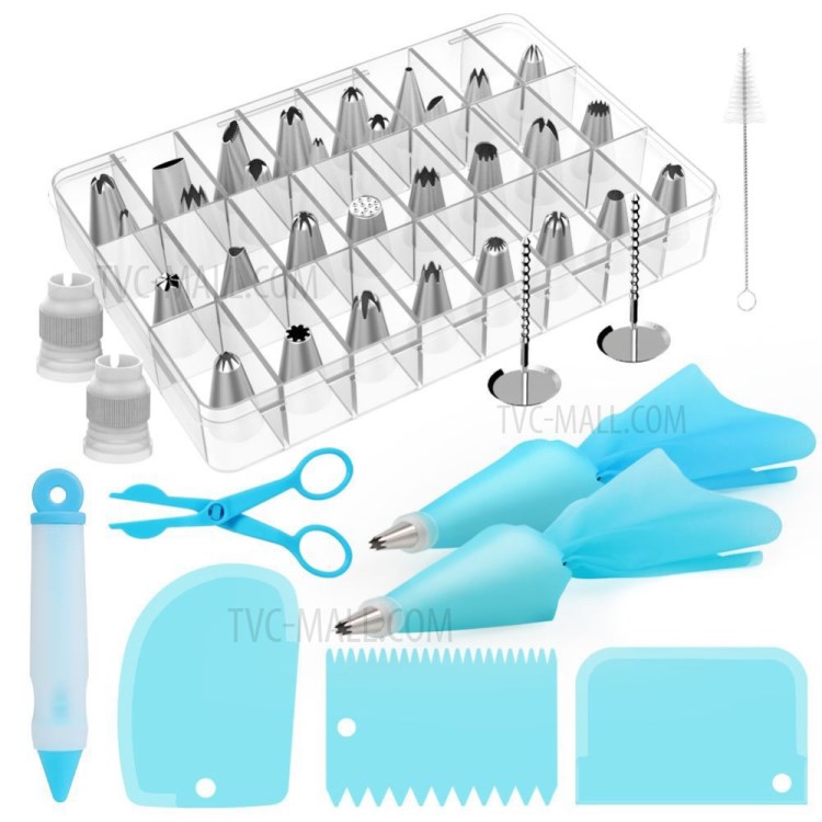 42 Pcs/Set Cake TPU Cream Scraper Bag Nozzle-6