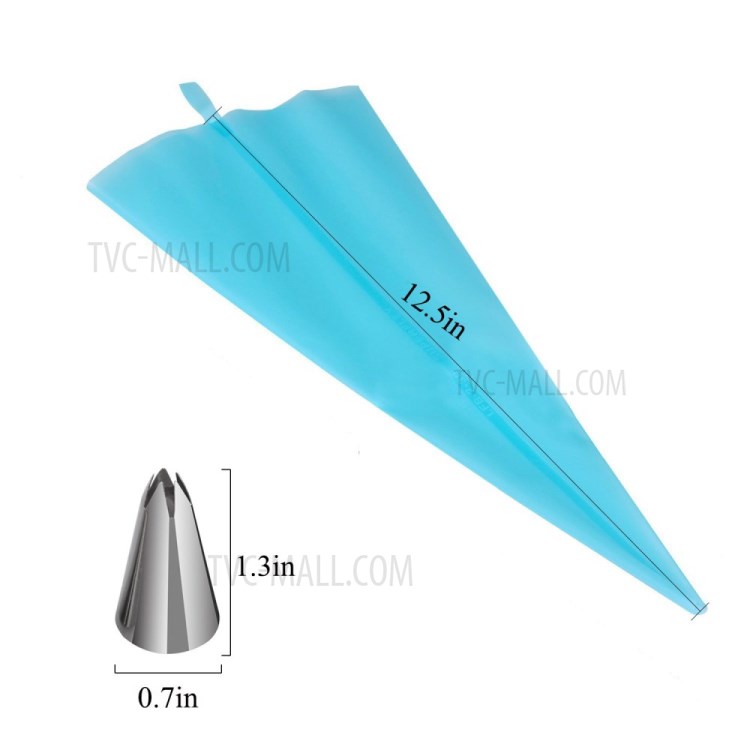 42 Pcs/Set Cake TPU Cream Scraper Bag Nozzle-9