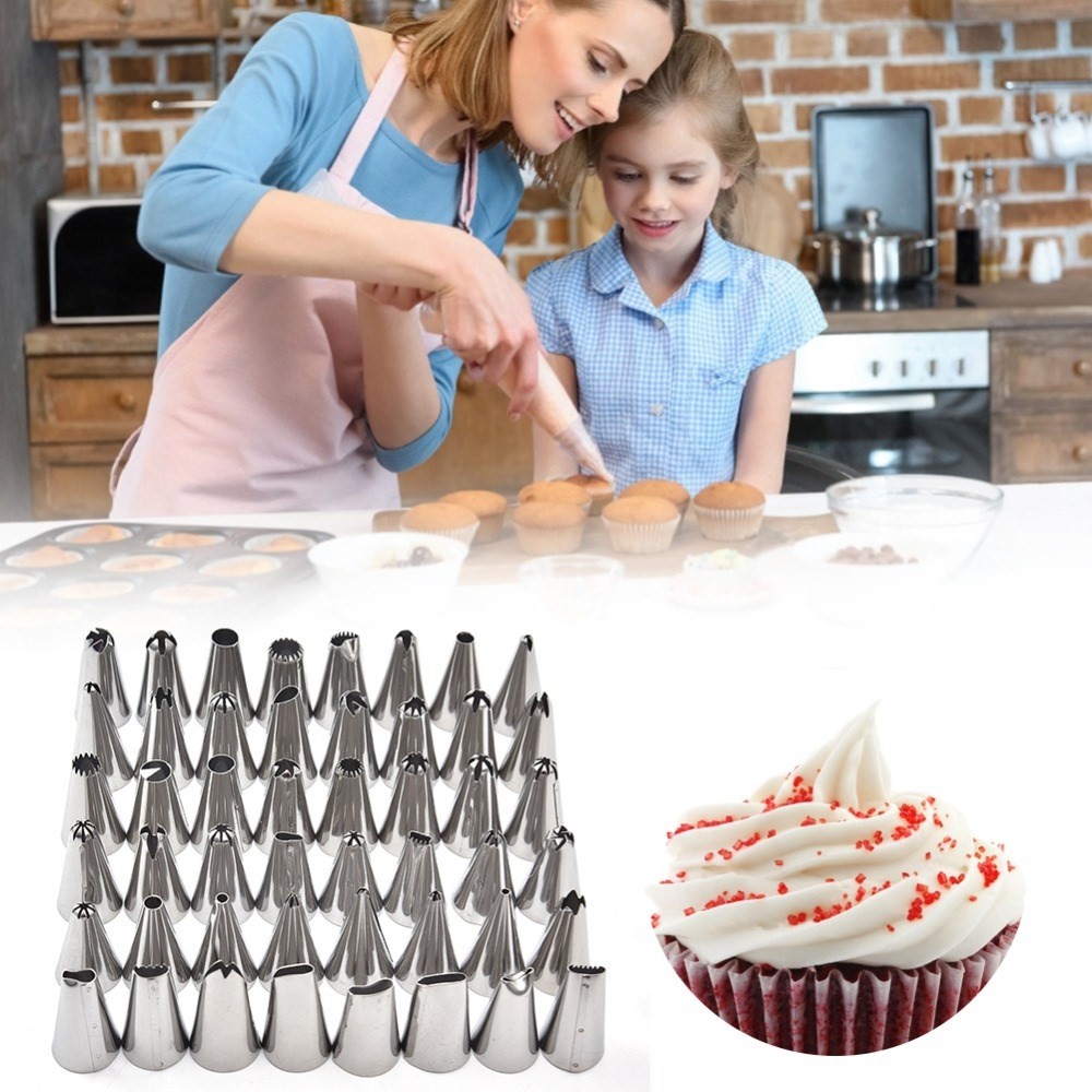 58 Pcs / Gâteau Fixé Buse De Sac De Crème TPU-11