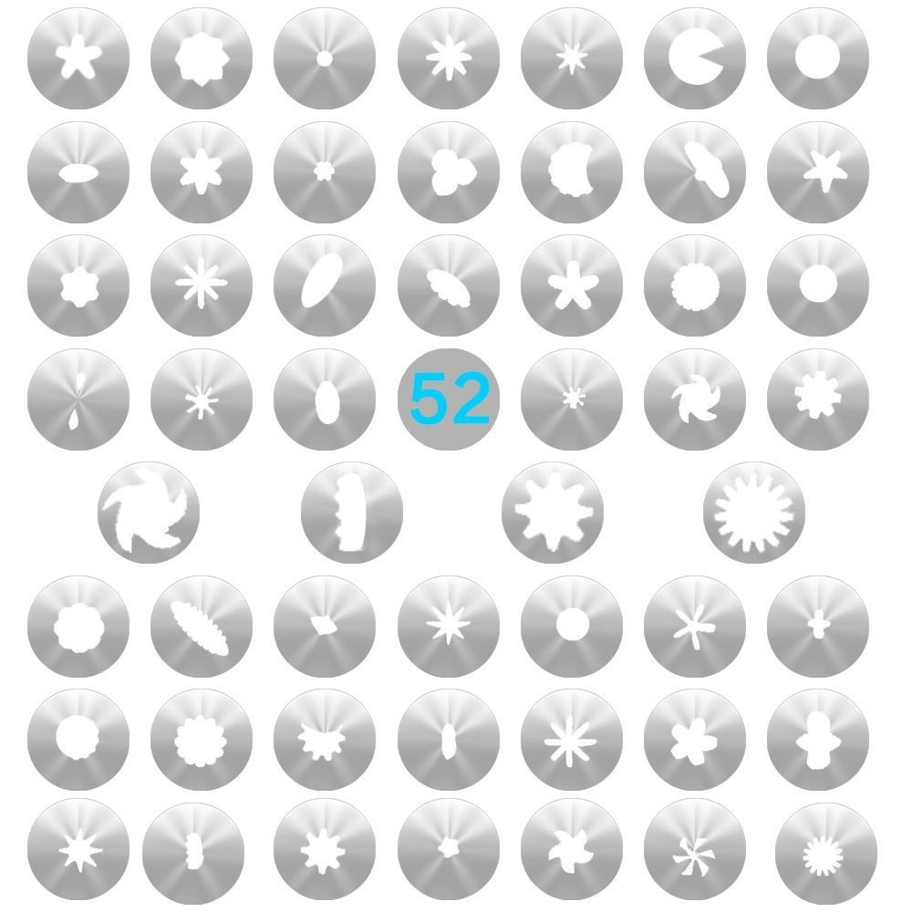 58 Pcs / Gâteau Fixé Buse De Sac De Crème TPU-4