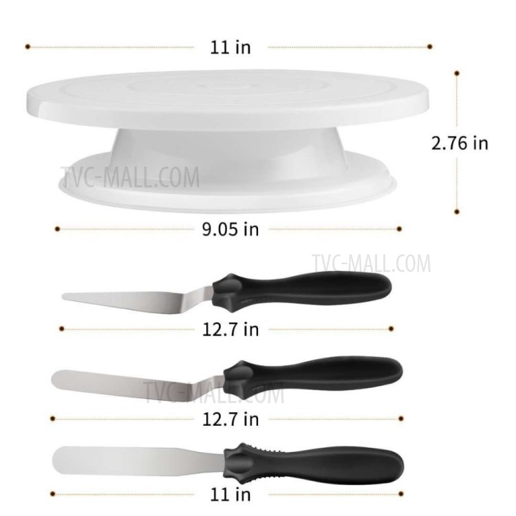 17 Pcs/Set Cake Supplies Stainless Steel Baking Spatula Cupcake Pastry Bags Nozzles-3