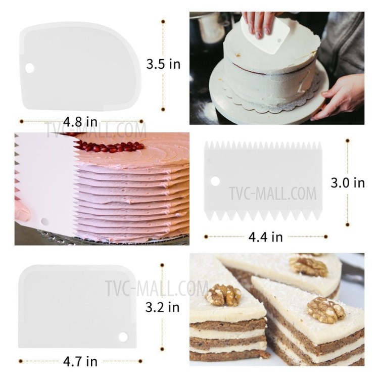 17 Pcs/Set Cake Supplies Stainless Steel Baking Spatula Cupcake Pastry Bags Nozzles-4