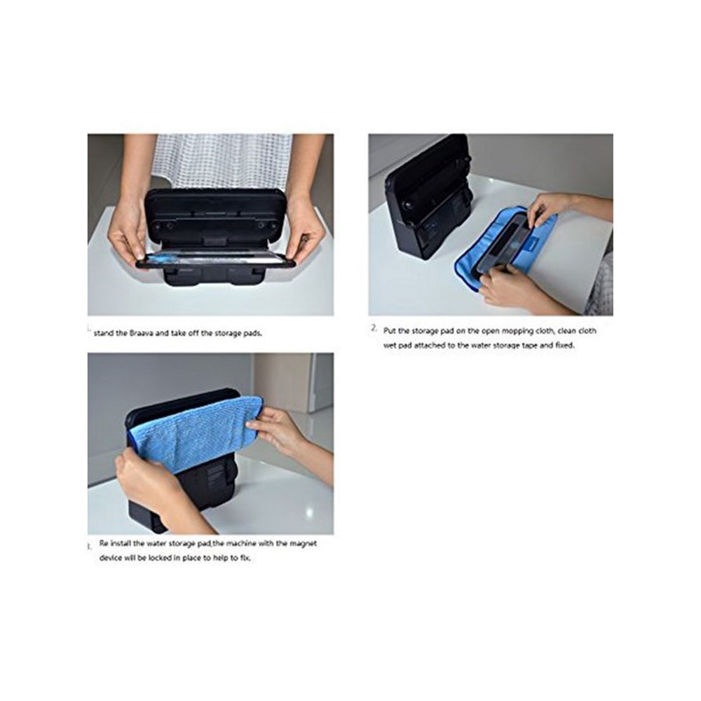 Substituição Almofada Varrer Molhado Esfregar Almofada Seco Para Irobot Braava 321 380 320 380T 390T Hortelã 5200C 5200 4200 4205 - Azul // 5pcs / Set-6