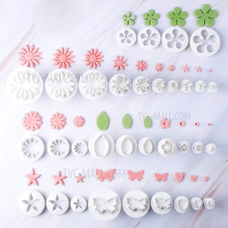 33PCS Baking Tools Cake Mold Set Plastic Spring Biscuit Compression Mold Cake Mold-17