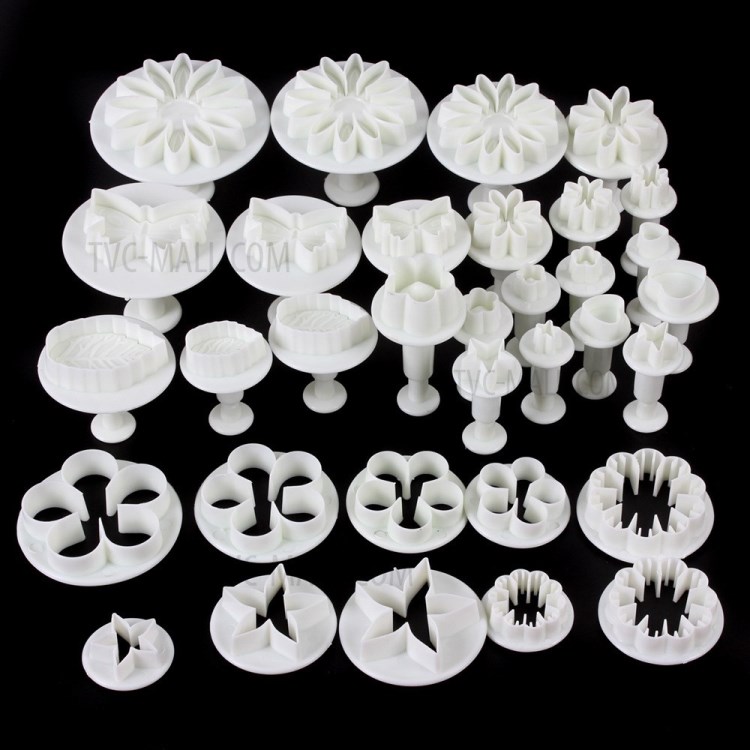 33PCS Baking Tools Cake Mold Set Plastic Spring Biscuit Compression Mold Cake Mold-8