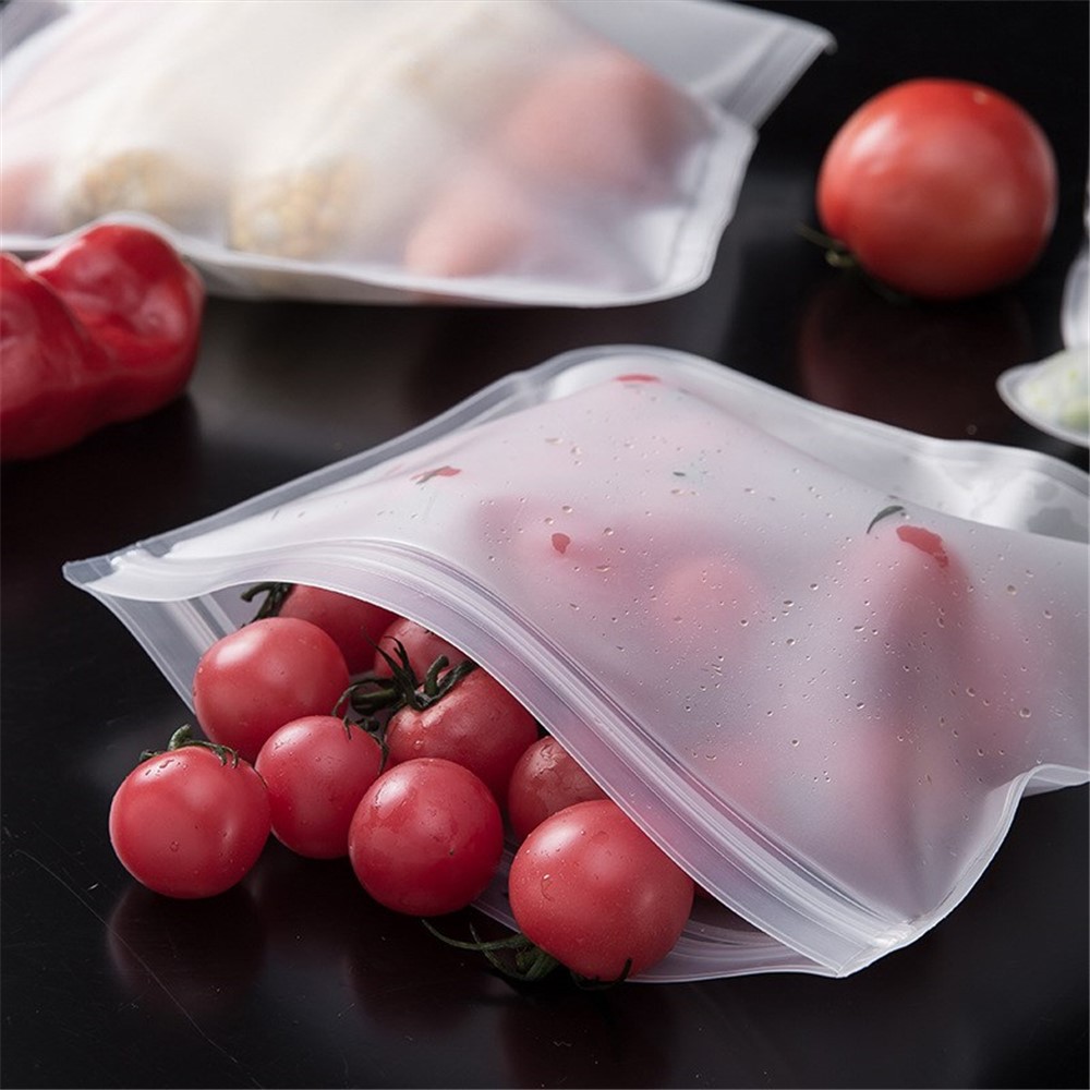 6 PC / Beutel Transparent Frisch - Keeping Beutel Mattiert EVA Kühlschrank Lebensmittel Vorratsbehälter Versiegelten Beutel-12