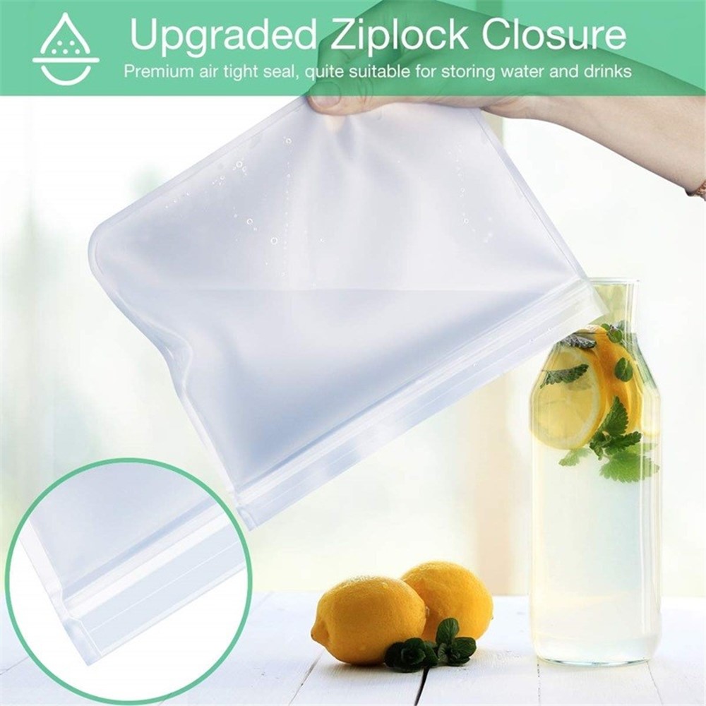 6 PC / Beutel Transparent Frisch - Keeping Beutel Mattiert EVA Kühlschrank Lebensmittel Vorratsbehälter Versiegelten Beutel-2