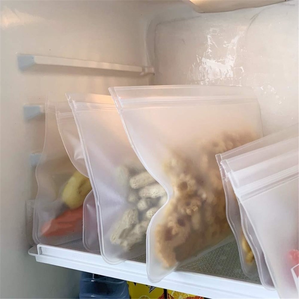 6 PC / Beutel Transparent Frisch - Keeping Beutel Mattiert EVA Kühlschrank Lebensmittel Vorratsbehälter Versiegelten Beutel-9