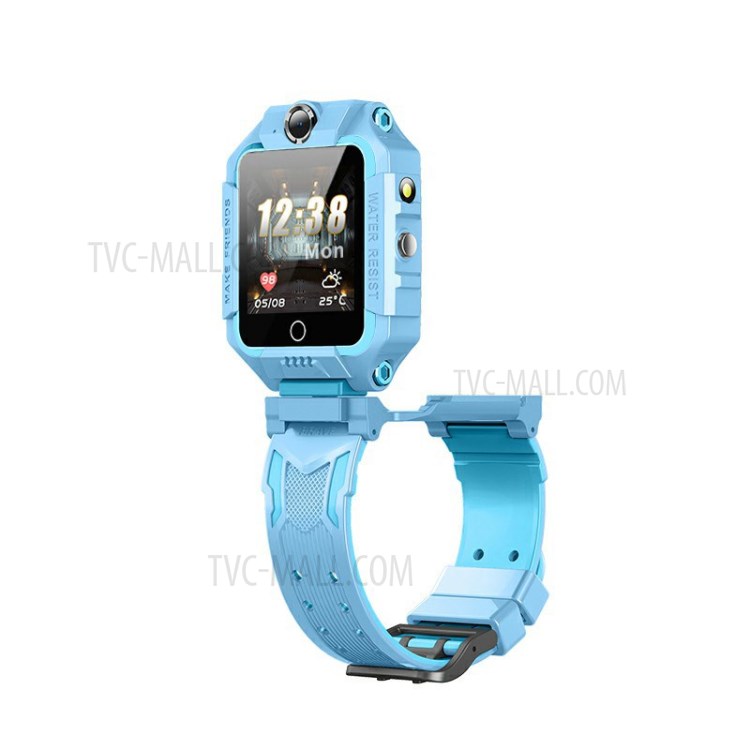 Q19 Kids Smart Watch 4G GPS Position Kids Dual Camera Security Bracelet Waterproof Kids Watch - Ice Snow Color/American Version - Ice Snow Color//American Version-5