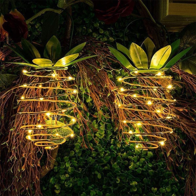 Solar Garden Lights Outdoor Pineapples Porch Landscaping Decoration LED Lights-11