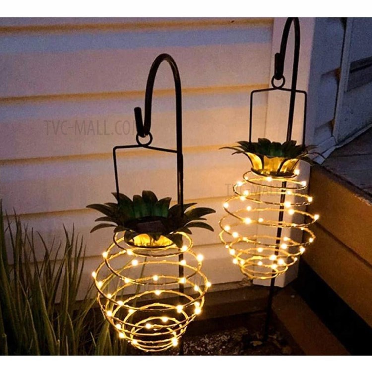 Solar Garden Lights Outdoor Pineapples Porch Landscaping Decoration LED Lights-12