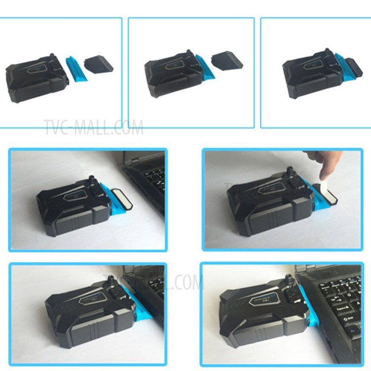 Portable USB Cooler Air External Extracting Cooling Fan Base Radiator for Notebook Laptop-5
