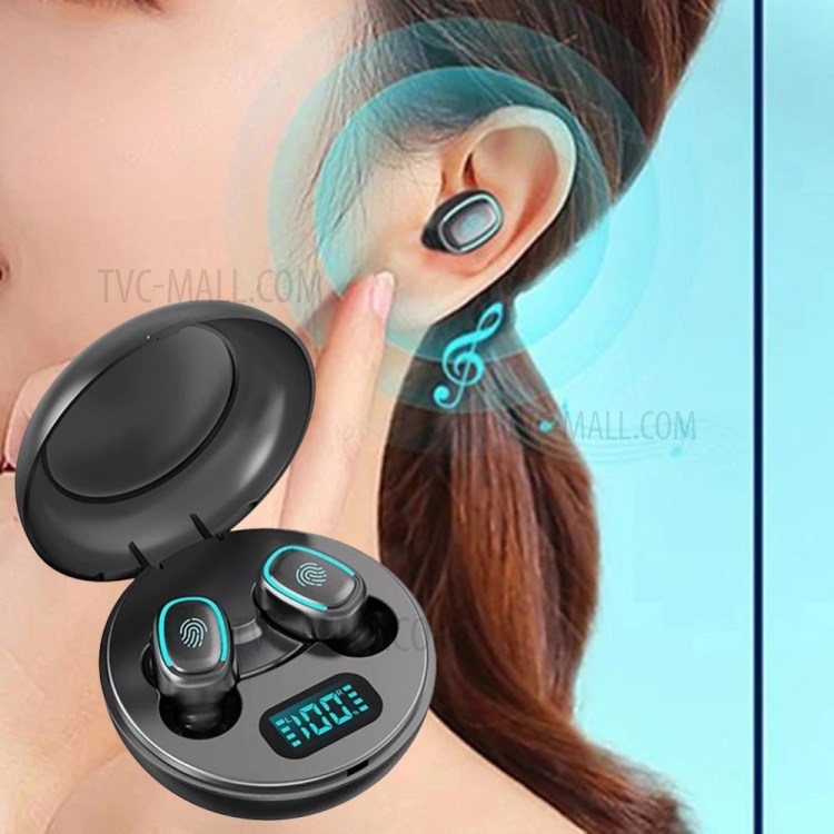 A10 LED Digital Display TWS Bluetooth Headsets Waterproof Wireless Sports Headsets with Charging Bin-1