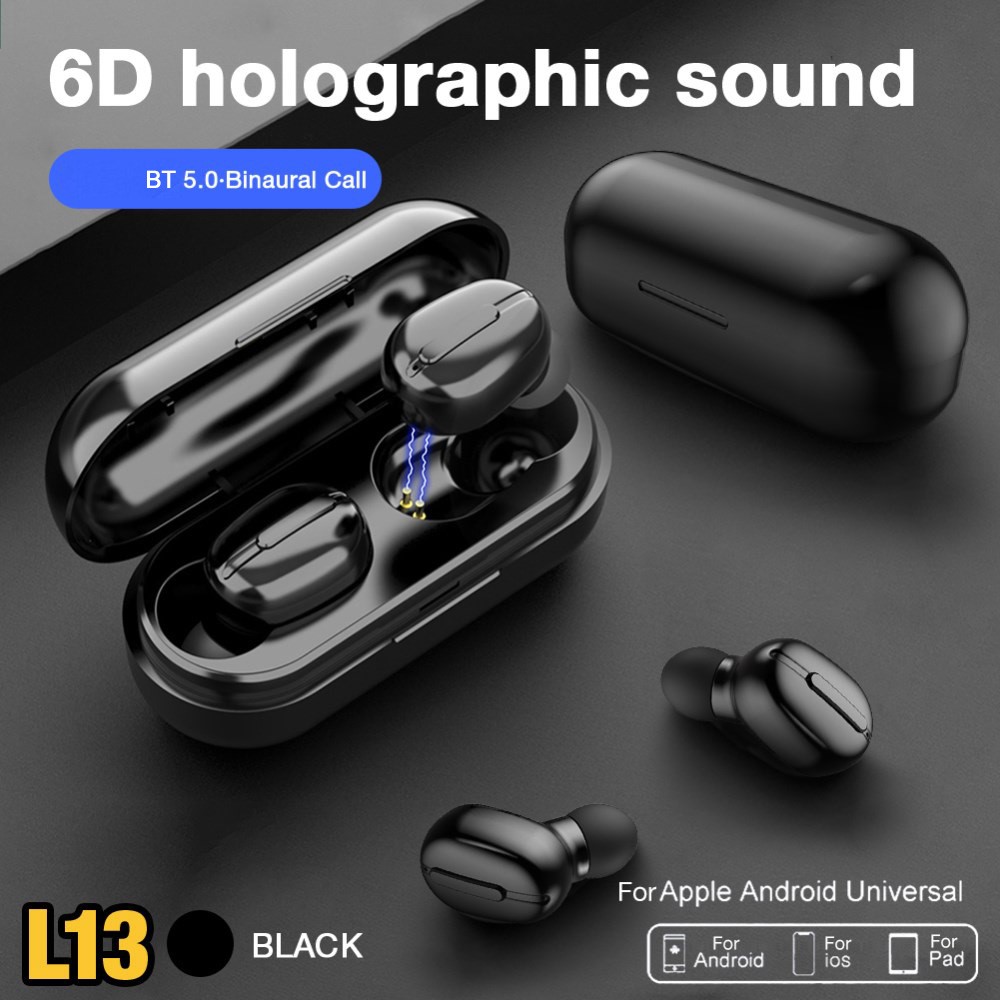 L13 Waterpoof Stereo TWS Bluetooth 5.0 Earphone Earbud Headsets with Charging Bin-17