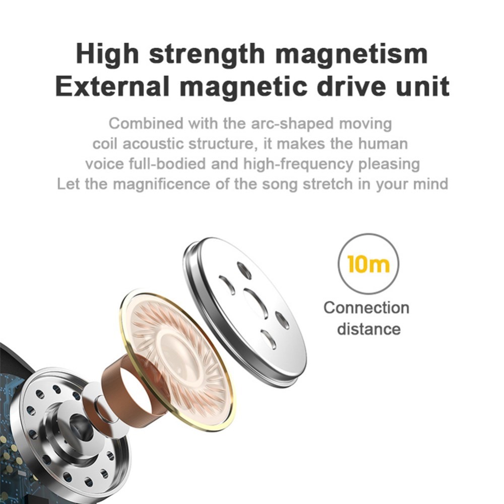 L13 Waterpoof Stereo TWS Bluetooth 5.0 Earphone Earbud Headsets with Charging Bin-2