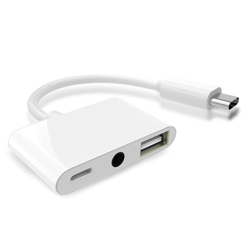 3-In-1 Adapter For Type - C To 3.5mm Jack Audio USB 3.0/2.0 Digital Camera Reader OTG Adapter With Charging Interface-13