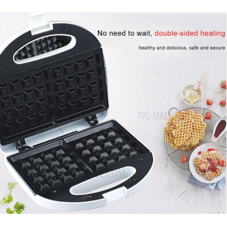 Waffle Maker Cake Cupcake Non-stick Baking Machine Electric Kitchen Dessert Bread Waffle Maker - EU Plug-2