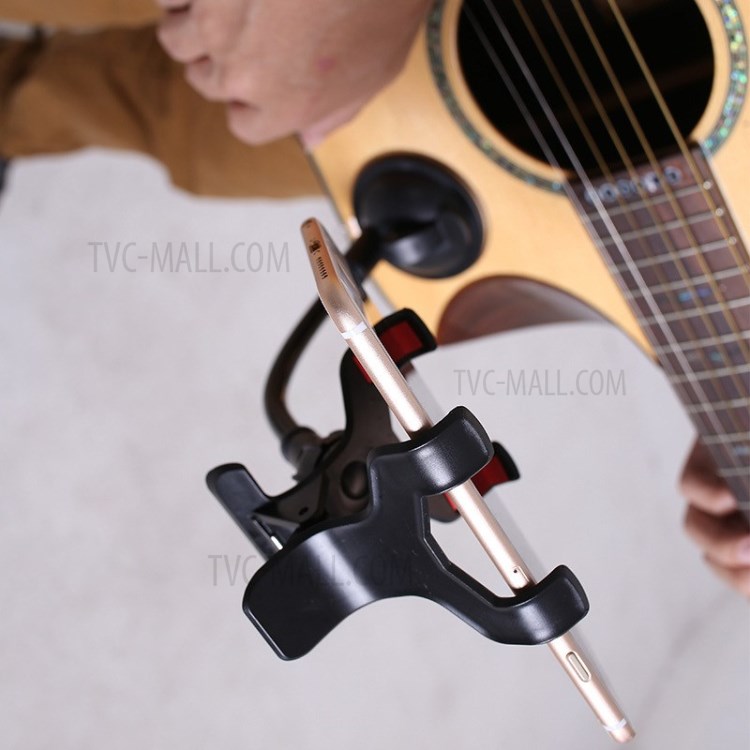 Cabeça Da Guitarra Clipe De Suporte Do Telefone Móvel Suporte De Streaming Ao Vivo Suporte De Suporte Do Telefone Cabeça Clipe-5