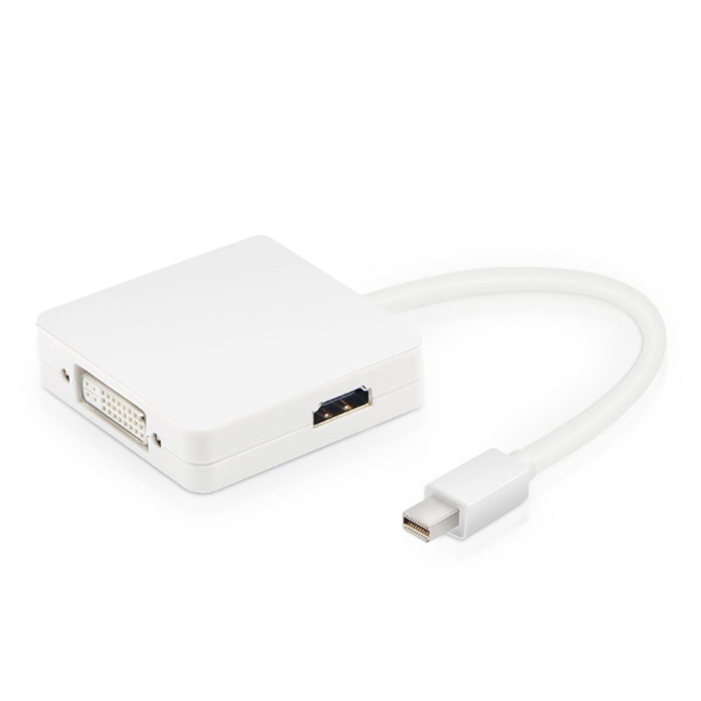 3 in 1 Mini DP DisplayPort su DVI VGA Adattatore Cavo Per il Convertitore Della Porta di Visualizzazione Air MacBook Pro-10