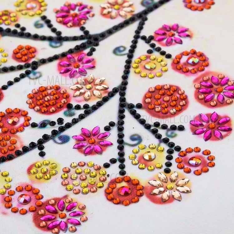 4pcs / Set Murale Sticker Mural Décor Strass Peinture Collé Sticker Mural Décor À La Maison De Peinture, Taille: 102 X 45 Cm-11