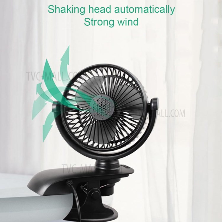 USB Car Cooling Fan Auto Vehicle Clip Fan Powerful Quiet Cooler-12