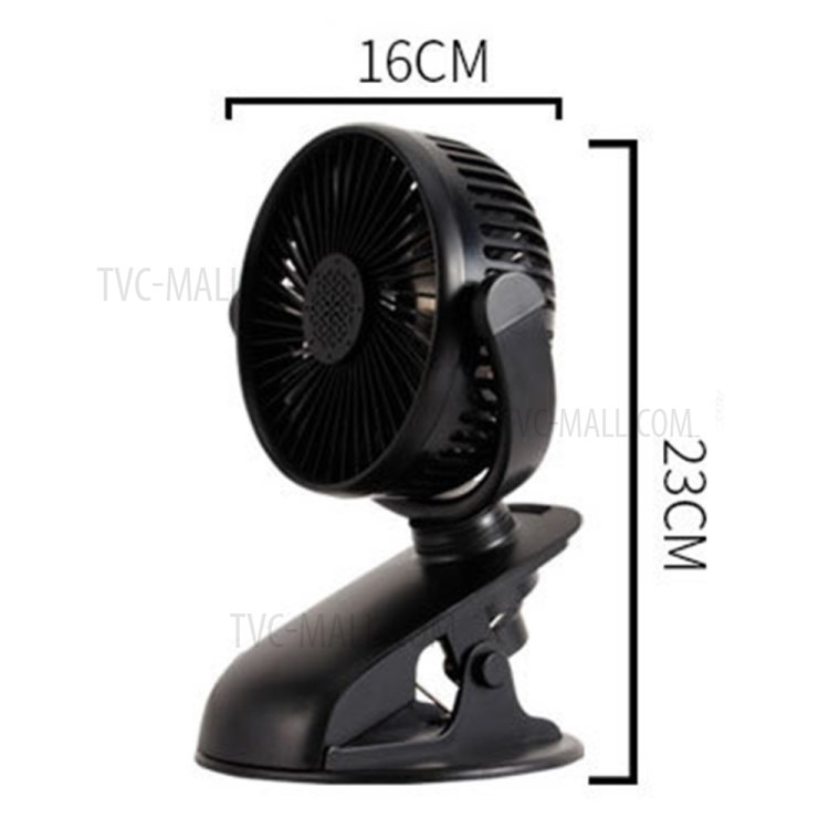 USB Car Cooling Fan Auto Vehicle Clip Fan Powerful Quiet Cooler-13