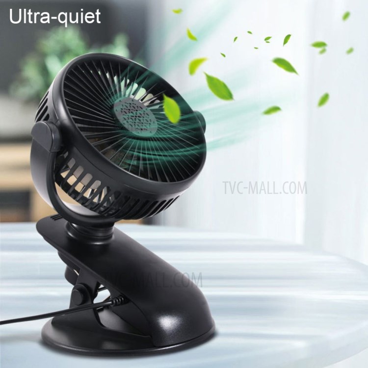 USB Car Cooling Fan Auto Vehicle Clip Fan Powerful Quiet Cooler-14