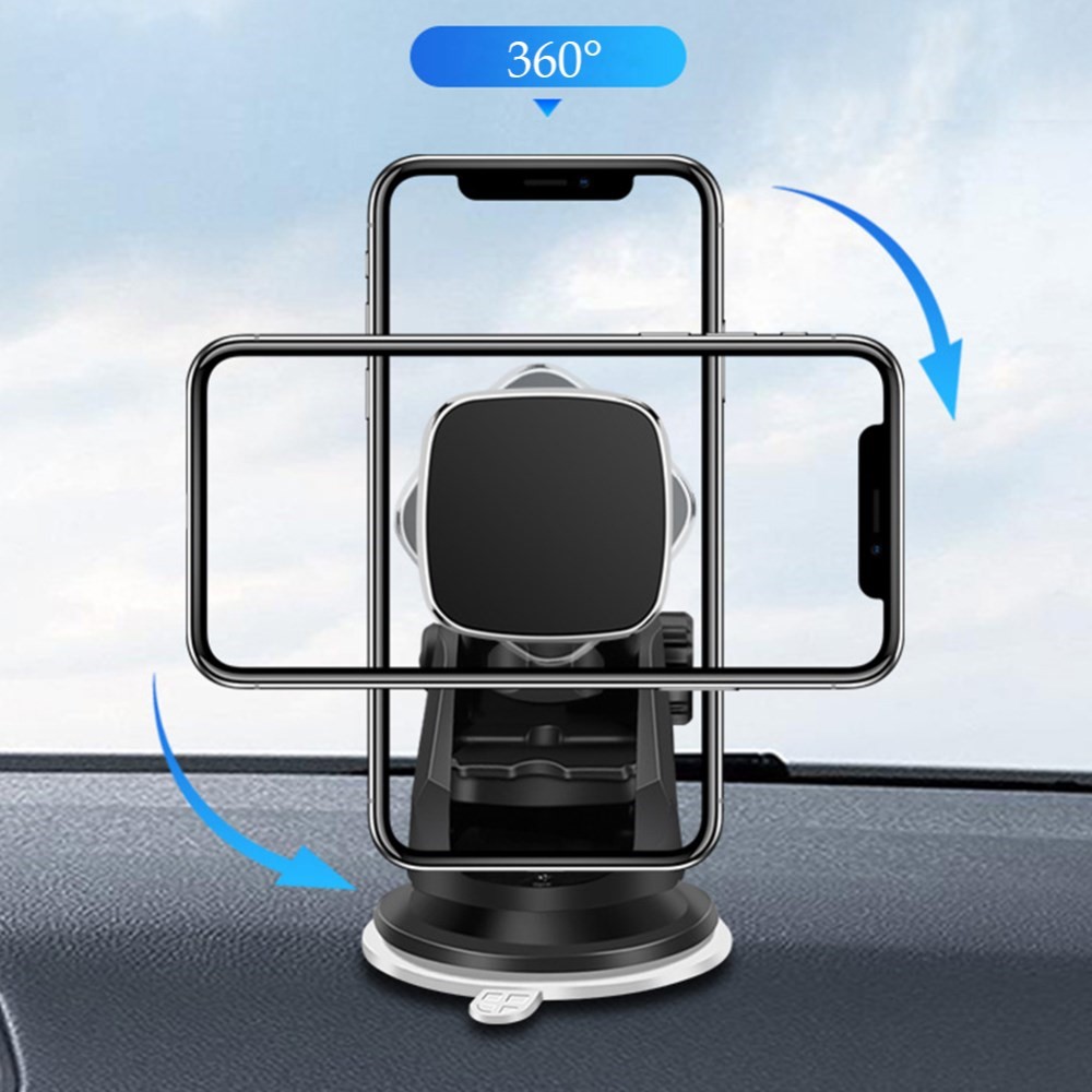 360 ° Rotativo Ventosa Magnética Área De Trabalho Carro Universal Suporte De Suporte Do Telefone Móvel Retrátil-12